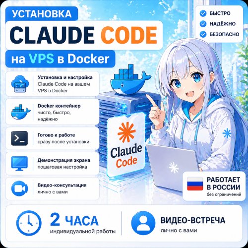 Claude Code на VPS в Docker: установка, доступ и первый запуск на сервере